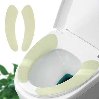 WC-stoelbekleding - Warme toiletzitting - Comfortabel zitten - Zelfklevend en op maat - 381 x 1092 cm - Groen