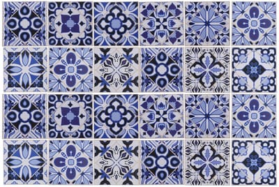 Dailygoods- Tegelstickers 24 Stuks - 10x10 cm - Waterdicht - PVC - Wanddecoratie Keuken/Badkamer - Duurzaam en Flexibel