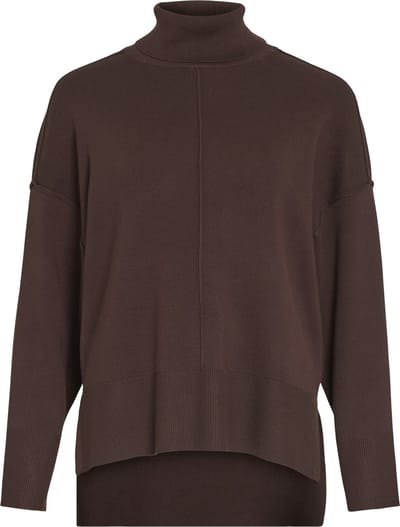 Vila Trui Viostria Rollneck L/s Knit Top-noos 14096999 Coffee Bean Dames Maat - L