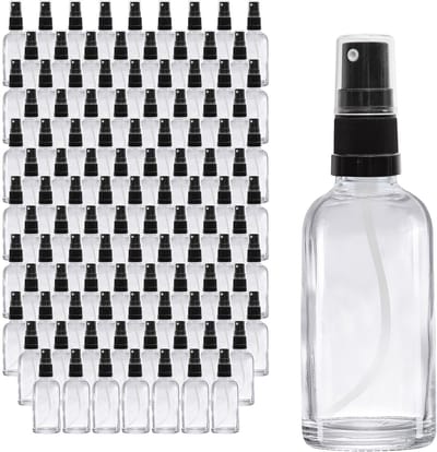 Oputec 143 x 30 ml sprayflessen – helder glas met fijne verstuiver – lekvrij & handzaam