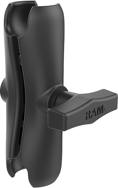 Dubbele Zwarte Arm voor 1.5 Inch Kogelhouder | Verlengstuk voor Telefoonhouders