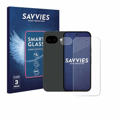 3 Stuks Savvies Screenprotector - geschikt voor Google Pixel 10a (Voor+Camera) - beschermfolie glas transparant
