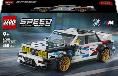 LEGO Speed Champions BMW M3 (E30) Auto Bouwpakket voor Kinderen en Kinderkamer Decoratie 77263
