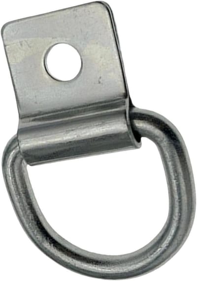 D-lus Sjorogen - Ankerbevestiging Vracht - Lading Zekeren - Robuust Gegalvaniseerd Ijzer - 10 mm - Zilver