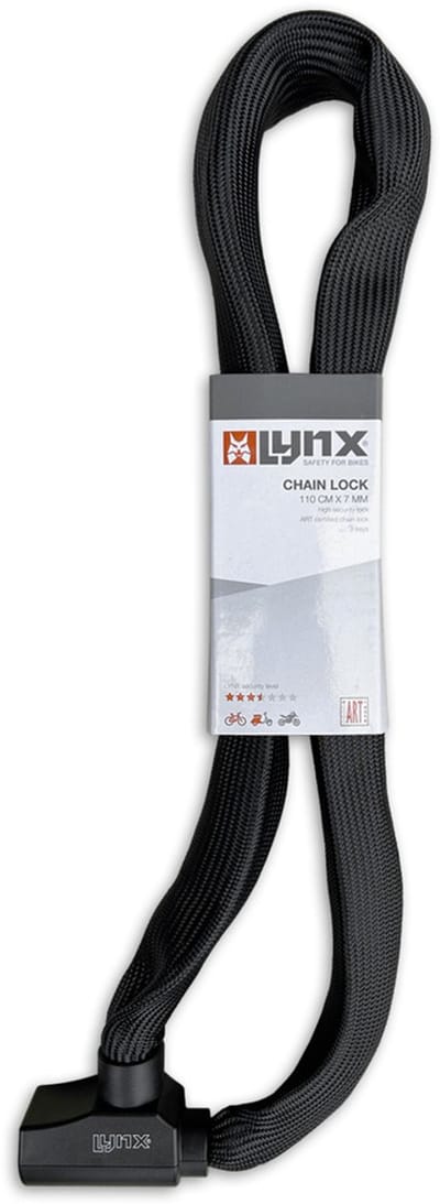 Lynx Fiets Kettingslot - ART1 - 110cm - MBT4314 - Zwart - Mesh hoes