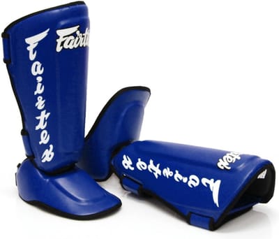 Fairtex SP7 Twister - afneembare Wreef en Scheenbeschermers - Blauw - Maat S
