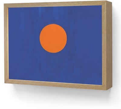 Wandlamp 40x30 cm - Oplaadbaar - Vorm - Rond - Minimalistisch - Blauw - Wandlampen binnen woonkamer - Slaapkamer lamp - Decoratieve nachtlamp - Vloerlamp draadloos