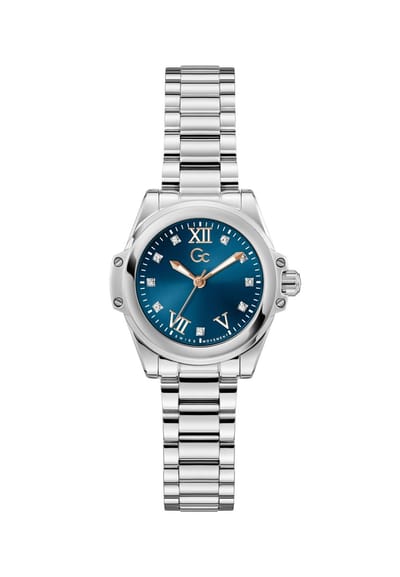 Gc Gc Bolt Lady Mini Small Size Metal Analoog Quartzhorloge Zilverkleurig Kast Gemaakt Van 100% Roestvrij Staal En Een Armband Van 100% Roestvrij Staal 30 Z58004L7