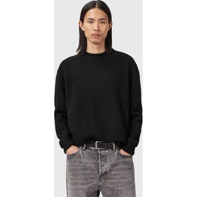 AllSaints Marko Crew Black Taglia: S | Maglioni a maglia Outlet | Uomo | Nero