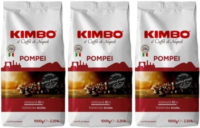 Kimbo Pompei Caffe Di Napoli / Napoletano - Koffiebonen - 3 x 1000 g - 12/13