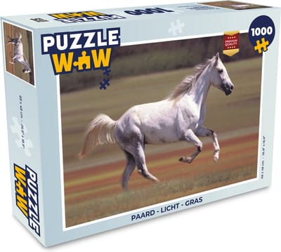 Puzzel Paard - Licht - Gras - Legpuzzel - Puzzel 1000 stukjes volwassenen