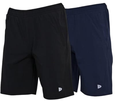 2-Pack Donnay - Sportshort (Graig) - korte broek - Heren - Black/Navy (919) - maat S