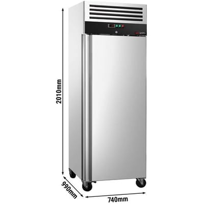 GGM Gastro Bäckerei-Tiefkühlschrank Edelstahl ECO - EN 600x800 - 600 Liter - 1 Tür Zilver