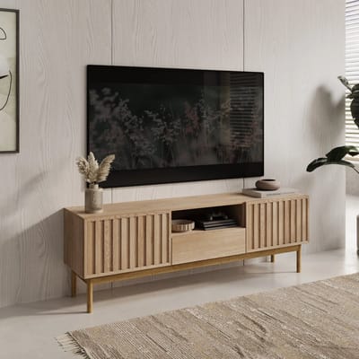 Meubella - TV-Meubel Storm - Eiken - 159 cm