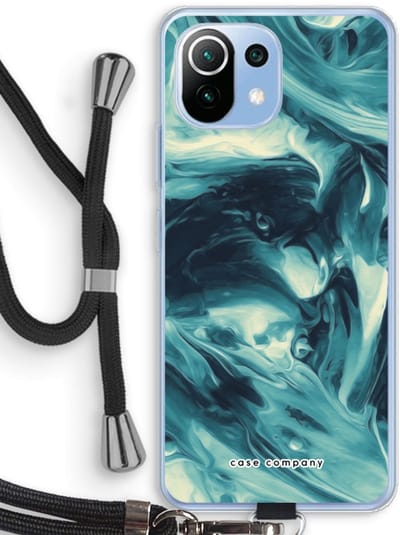 Case Company® - Hoesje met koord geschikt voor Xiaomi Mi 11 Lite hoesje met Koord - Dreaming About Whales - Telefoonhoesje met Zwart Koord - Bescherming aan alle Kanten en Over de Schermrand