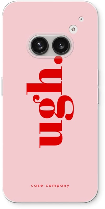 Case Company® - Hoesje geschikt voor Nothing Phone (2a) hoesje - Ugh - Soft Cover Telefoonhoesje - Bescherming aan alle Kanten en Schermrand