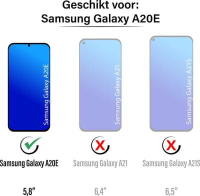Hoesje geschikt voor Samsung Galaxy A20E - Backcover - Flexibel - Koord - TPU - Transparant