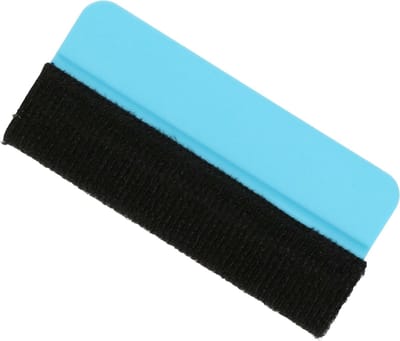 Wicotex Aandrukspatel - blauw - kunststof - 10 x 3,5 cm - rakel voor raamfolie - ca. 10 cm - Decoratiefolie gladstrijken