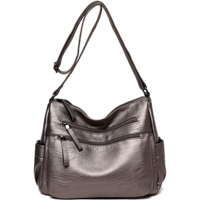 Tas voor vrouwen van middelbare leeftijd nieuwe modieuze schoudertas crossbodytas eenvoudige en sfeervolle moedertas modieuze trendy handtas tas black