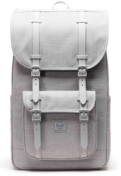 Herschel vrijetijdsrugzak rugzak met laptopvak Little America Backpack 30 L Grey Crosshatch Lichtgrijs