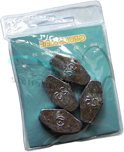 Zeskant Vislood - Grondlood Looplood - Vissen - Zeskant Vorm - 25 g - 4 stuks - Grijs