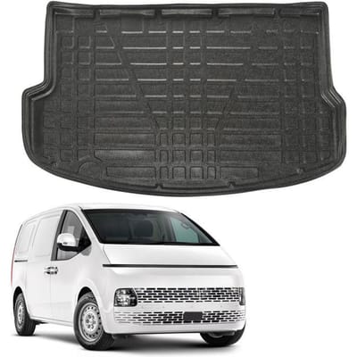 Kofferbakmat - SCOUTT - Hyundai Staria (sinds 2022) - Antislip - Hoge rand - Zwart TPE