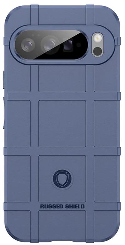 MobyDefend Hoesje - Geschikt voor Google Pixel 10 Pro XL - Rugged Shield TPU Backcover - Blauw
