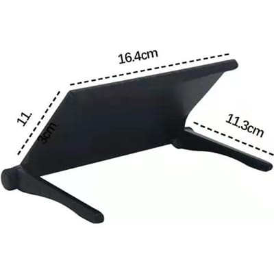 Home Organizer Verstelbare TV-scherm Bovenste plank Rek Computermonitor Bureaublad Displaystandaard TV-rek Router Opslagrek Houder black
