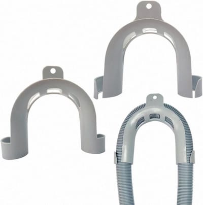 Set van 2 Universele Hangende Bogen, Slanghouder, U-Vormige Afvoerslang, Plastic Steun voor Wasmachine en Vaatwasser met Eenvoudige Installatie en Duurzaam Ontwerp