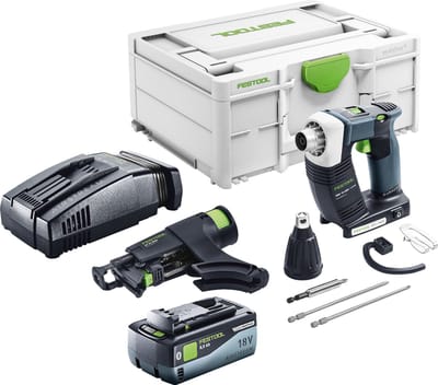 Festool DURADRIVE DWC 18-4500 Basic accuschroevendraaier 18 V 14 Nm borstelloos + 1x accu 8.0 Ah + snellader + systainer