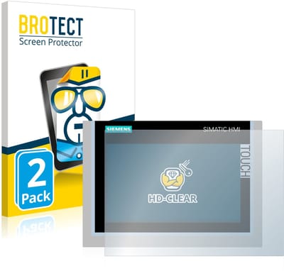 BROTECT - Screenprotector voor Siemens Simatic HMI TP700 Comfort - Folie Beschermfolie transparant 2 Stuks