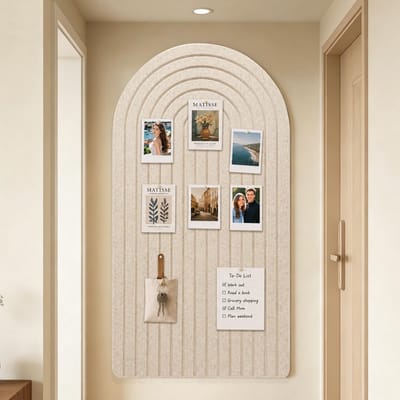 Prikbord, vilt, zelfklevend, groot, opvouwbaar fotobord, ronde randen, prikbord, 0,9 cm dik, decoratief prikbord, voor kinderkamer, memoboards, prikbord, wanddecoratie voor school, thuis, kantoor (60