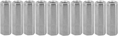 Galvaniseerde M8 Hex Moeren Set van 10 Stuks voor Draadstangen en Metaalconstructies - Duurzame Bevestigingsoplossingen voor Assemblagewerkzaamheden