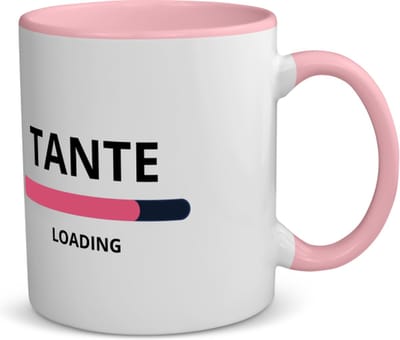 Akyol - tante loading koffiemok - theemok - roze - Tante - ochtendkoffie laden - verjaardagscadeau - verjaardag - cadeau - cadeautje voor tante - tante artikelen - kado - geschenk - gift - 350 ML inhoud