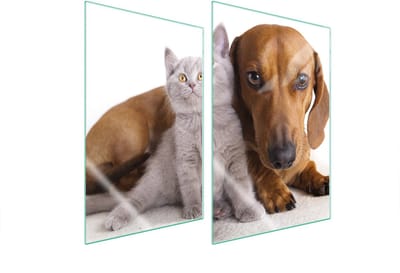 TMK ArtDeko - Serie - Beschermplaat Glas - 2x35x52 cm - Voor Alle Soorten Fornuizen