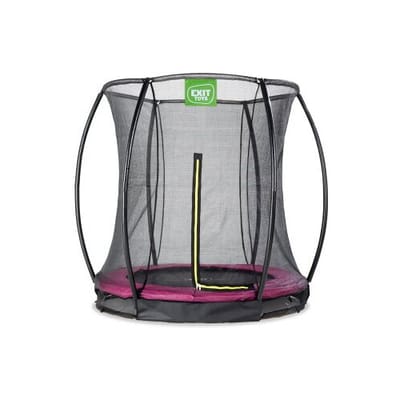 EXIT Silhouette Trampoline ø183cm - met Veiligheidsnet - Inground - Rond - Voor Kinderen - Roze