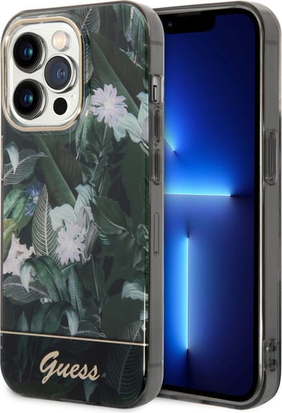 Guess Groen TPU Back Cover Telefoonhoesje voor Apple iPhone 14 Pro Max - Bescherm je Telefoon & Geniet van Stijlvolle Look