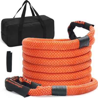 Stemily Sleepkabel - Auto - tot 17.200 kg Trekkracht - 6m Lang - 2,5cm Dik - 30% Rekbaarheid - Water- & Vochtbestendig