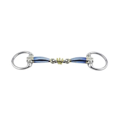 Olijfbit voor paarden Trust Sweet Iron Eggbutt Bradoon Brass Ring
