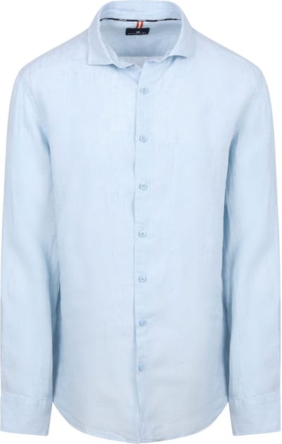 State Of Art Overhemd Linnen Lichtblauw - Maat L - Heren - Overhemden Casual