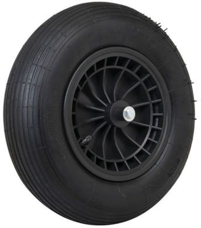 MM Wiel Kunststof Velg Zwart As 13 Centimeter