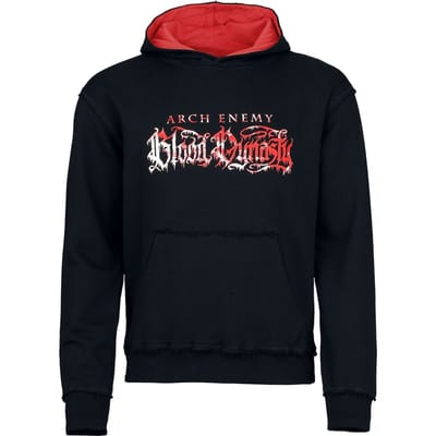 Arch Enemy Trui met capuchon - Logo - S tot XXL - voor Mannen - zwart-rood