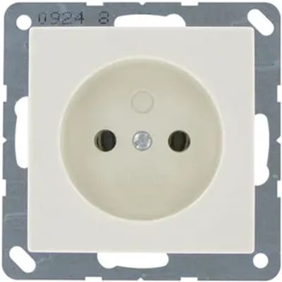 Jung Inbouwstopcontact As500 Ongeaard 1-polig Crème Ip20