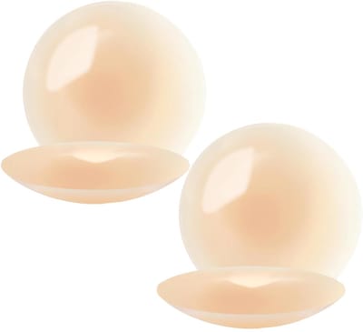 Dailygoods- Tepelbedekkers Ultradun - Herbruikbaar - Siliconen - Onzichtbaar - Zweetbestendig - 2 Paar (donker nude) - Nipple Covers