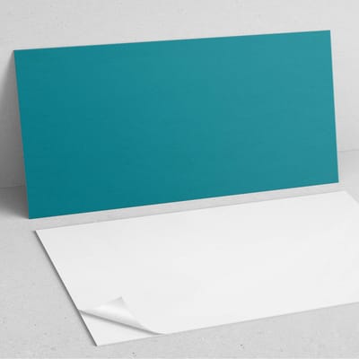 Coloray Wandpanelen Zelfklevend - Kleur Turkoois PVC Wandpaneel - 100 cm x 50 cm - Turkoois Wandbekleding Zelfklevend - 1 stuk - Eénkleurige Wandpanelen Zelfklevend - Wandbord Keuken - Wandpaneel Badkamer