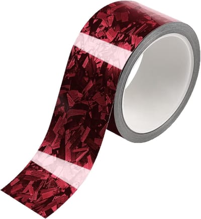 Voertuig Folie - Carbon Sticker - Interieur Decoratie - Zelfklevend - 7 x 500 cm - Rood
