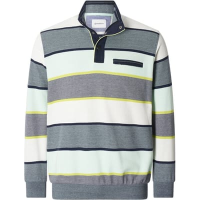 Babista herren Sweatshirt - 48/50 - petrol - Plus Size
