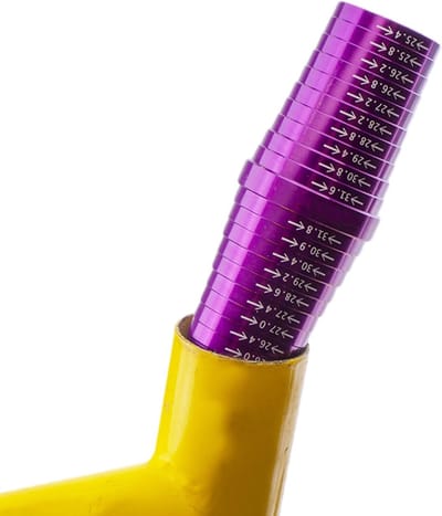 Zadelpen Meetinstrument - Zadelpen Sizer - Fiets Onderhoud - Precisie Meting - 25mm-31.8mm - Paars