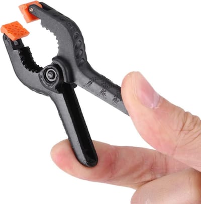 Allecto- Veerklemmen - Set van 10 - Hoogwaardige - Metaal Zwart Kunststof - Klemmen Clip - Bakopening DIY Tool - Geschikt voor 5 inch - Veerklemmen Set