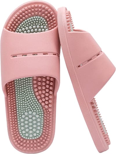Acupressuurpantoffels Dames - Massagesandalen - Voetontspanning - Antislip Zolen - Maat 40-41 - Zwart